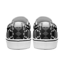 Load image into Gallery viewer, Writing on Stone Black and White Otoyimm Canvas Slip On Shoes 49 Dzine 
