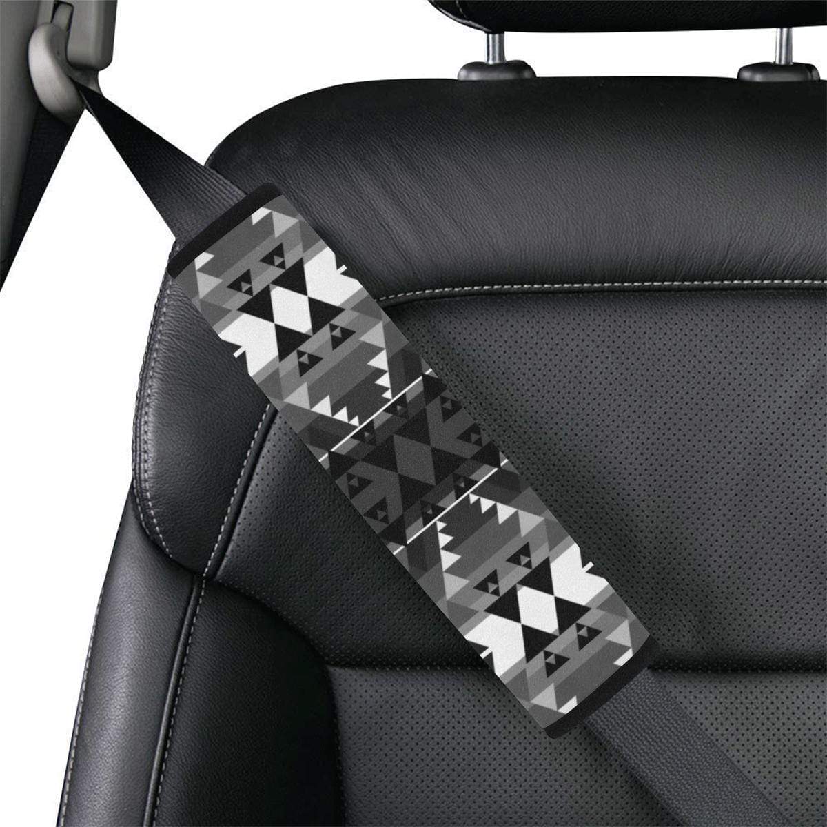 Writing on Stone Black and White Seat Belt Cover by 49 Dzine