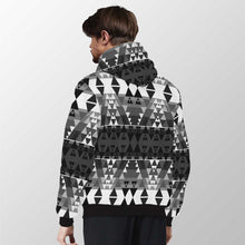 Load image into Gallery viewer, Writing on Stone Black and White Sherpa Hoodie 49 Dzine 
