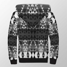 Load image into Gallery viewer, Writing on Stone Black and White Sherpa Hoodie 49 Dzine 
