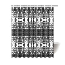 Load image into Gallery viewer, Writing on Stone Black and White Shower Curtain 60&quot;x72&quot; Shower Curtain 60&quot;x72&quot; e-joyer 
