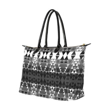 Load image into Gallery viewer, Writing on Stone Black and White Single-Shoulder Lady Handbag (Model 1714) bag e-joyer 
