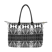 Load image into Gallery viewer, Writing on Stone Black and White Single-Shoulder Lady Handbag (Model 1714) bag e-joyer 
