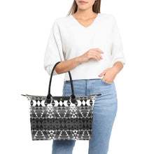 Load image into Gallery viewer, Writing on Stone Black and White Single-Shoulder Lady Handbag (Model 1714) bag e-joyer 
