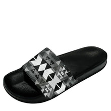 Load image into Gallery viewer, Writing on Stone Black and White Slide Sandals 49 Dzine 
