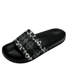 Load image into Gallery viewer, Writing on Stone Black and White Slide Sandals 49 Dzine 
