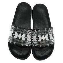 Load image into Gallery viewer, Writing on Stone Black and White Slide Sandals 49 Dzine 
