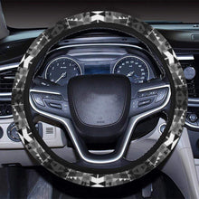 Load image into Gallery viewer, Writing on Stone Black and White Steering Wheel Cover with Elastic Edge Steering Wheel Cover with Elastic Edge e-joyer 
