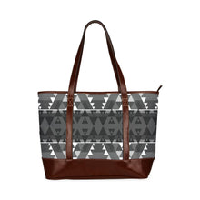 Load image into Gallery viewer, Writing on Stone Black and White Tote Handbag (Model 1642) Tote Handbags (1642) e-joyer 
