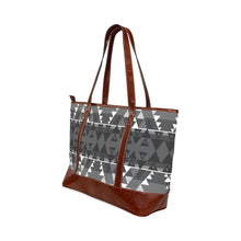 Load image into Gallery viewer, Writing on Stone Black and White Tote Handbag (Model 1642) Tote Handbags (1642) e-joyer 
