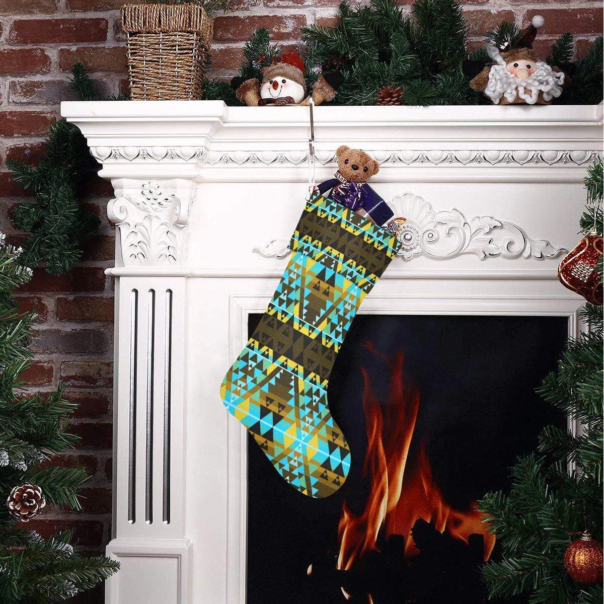 Writing on Stone Broken Lodge Christmas Stocking Christmas Stocking e-joyer 