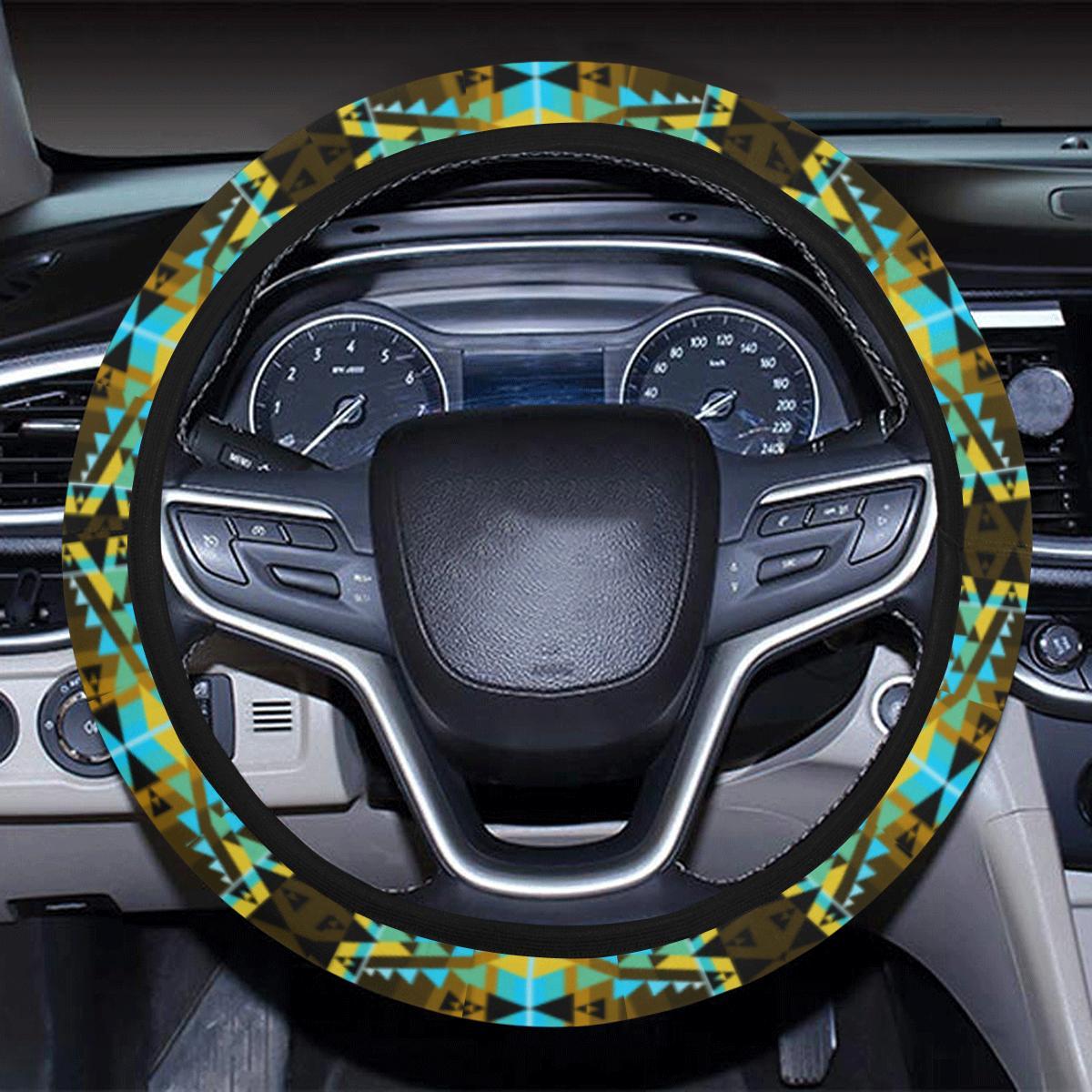 Writing on Stone Broken Lodge Steering Wheel Cover with Elastic Edge Steering Wheel Cover with Elastic Edge e-joyer 