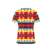 Load image into Gallery viewer, Writing on Stone Enemy Retreat All Over Print Scrub Top Scrub Top e-joyer 
