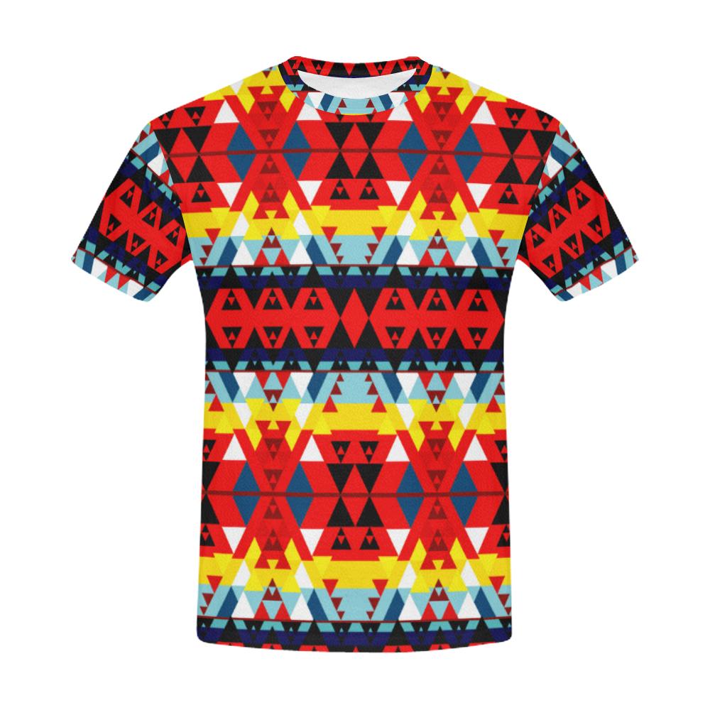 Writing on Stone Enemy Retreat All Over Print T-Shirt for Men (USA Size) (Model T40) All Over Print T-Shirt for Men (T40) e-joyer 