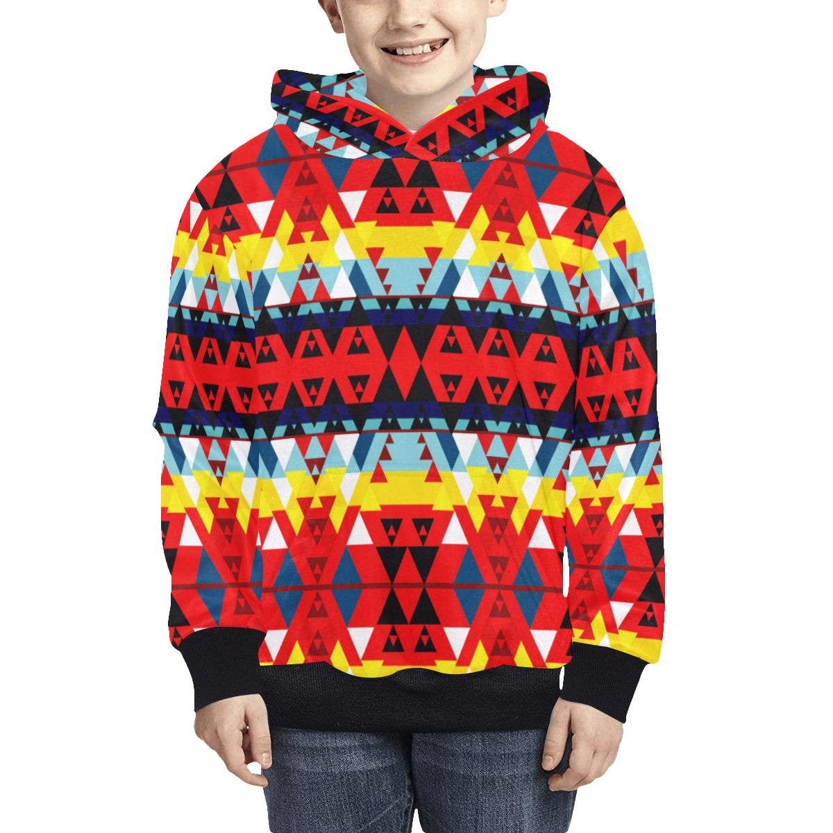 Writing on Stone Enemy Retreat Kids' All Over Print Hoodie (Model H38) Kids' AOP Hoodie (H38) e-joyer 