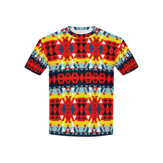 Writing on Stone Enemy Retreat Kids' All Over Print T-shirt (USA Size) (Model T40) All Over Print T-shirt for Kid (T40) e-joyer 