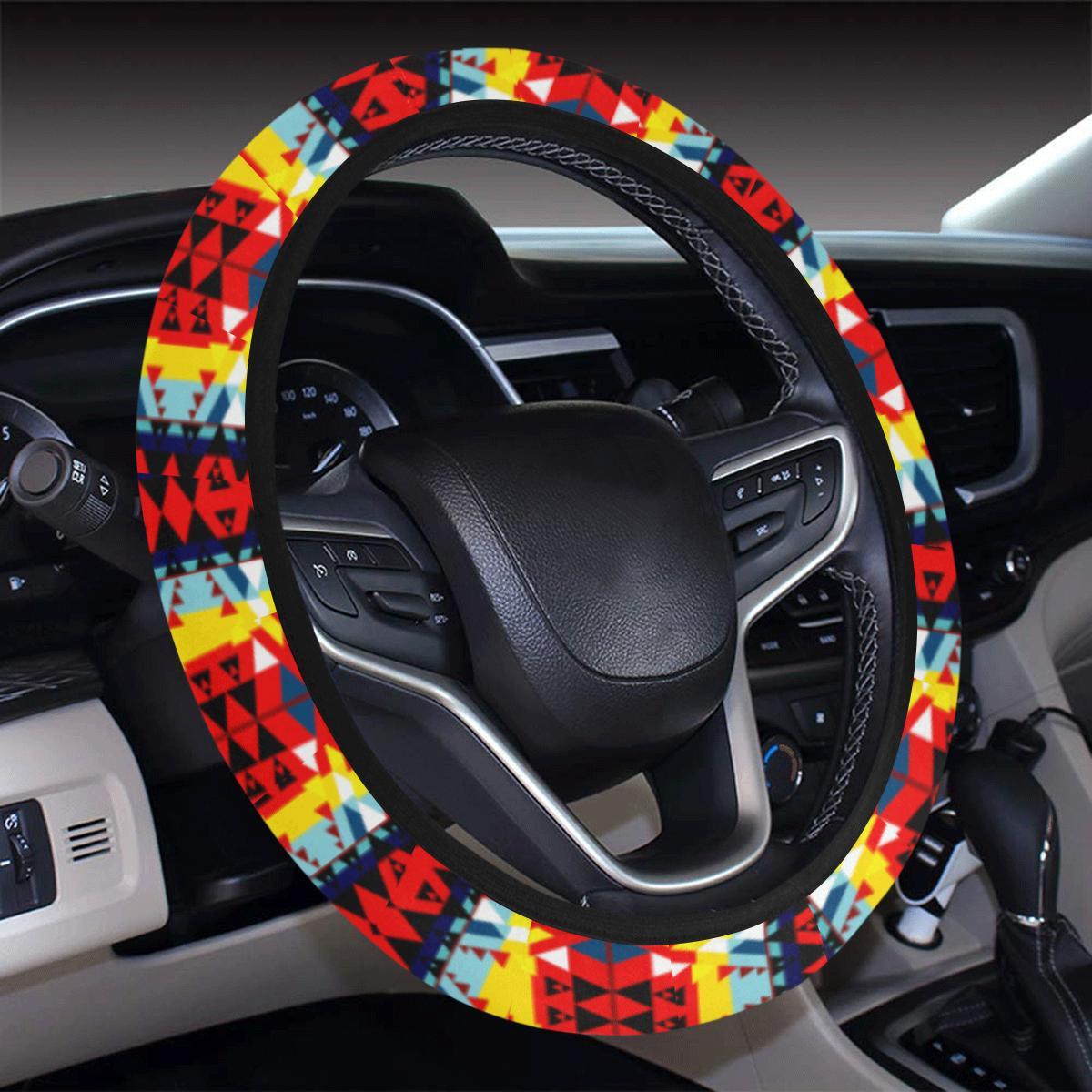 Writing on Stone Enemy Retreat Steering Wheel Cover with Elastic Edge Steering Wheel Cover with Elastic Edge e-joyer 