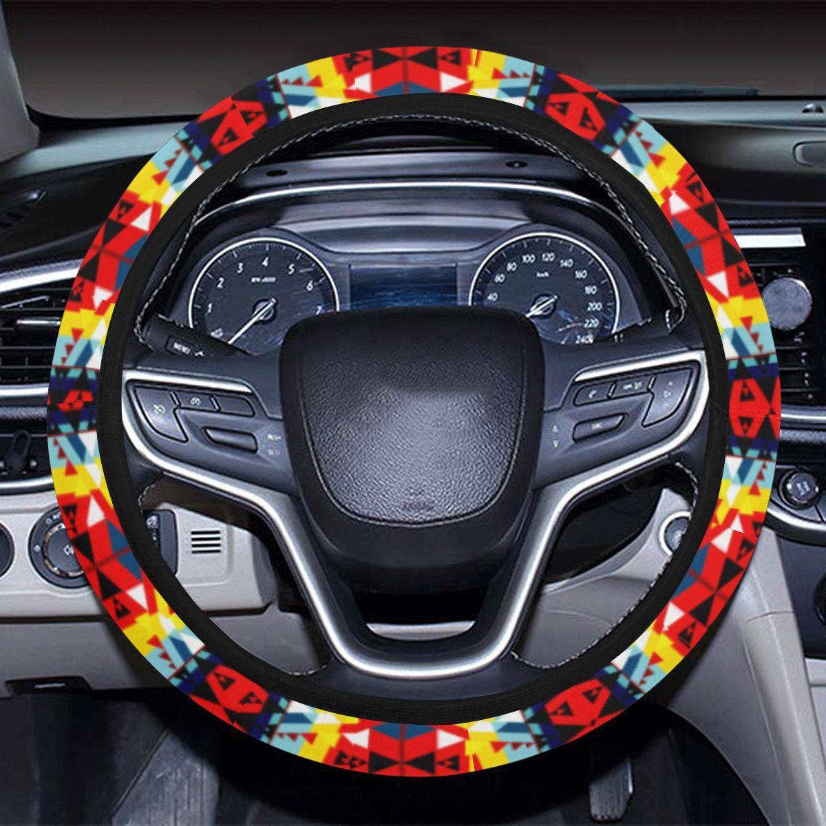 Writing on Stone Enemy Retreat Steering Wheel Cover with Elastic Edge Steering Wheel Cover with Elastic Edge e-joyer 