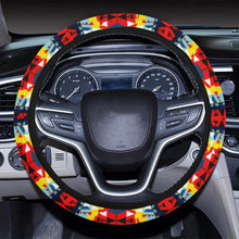 Load image into Gallery viewer, Writing on Stone Enemy Retreat Steering Wheel Cover with Elastic Edge Steering Wheel Cover with Elastic Edge e-joyer 
