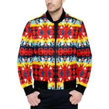 Load image into Gallery viewer, Writing on Stone Enemy Retreat Unisex Heavy Bomber Jacket with Quilted Lining All Over Print Quilted Jacket for Men (H33) e-joyer 
