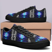 Load image into Gallery viewer, Writing on Stone Night Watch Aapisi Low Top Canvas Shoes Black Sole 49 Dzine 
