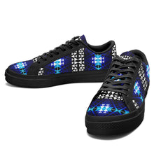 Load image into Gallery viewer, Writing on Stone Night Watch Aapisi Low Top Canvas Shoes Black Sole 49 Dzine 
