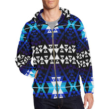 Load image into Gallery viewer, Writing on Stone Night Watch All Over Print Full Zip Hoodie for Men (Model H14) All Over Print Full Zip Hoodie for Men (H14) e-joyer 
