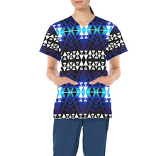 Load image into Gallery viewer, Writing on Stone Night Watch All Over Print Scrub Top Scrub Top e-joyer 
