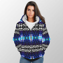 Load image into Gallery viewer, Writing on Stone Night Watch Sherpa Hoodie 49 Dzine 
