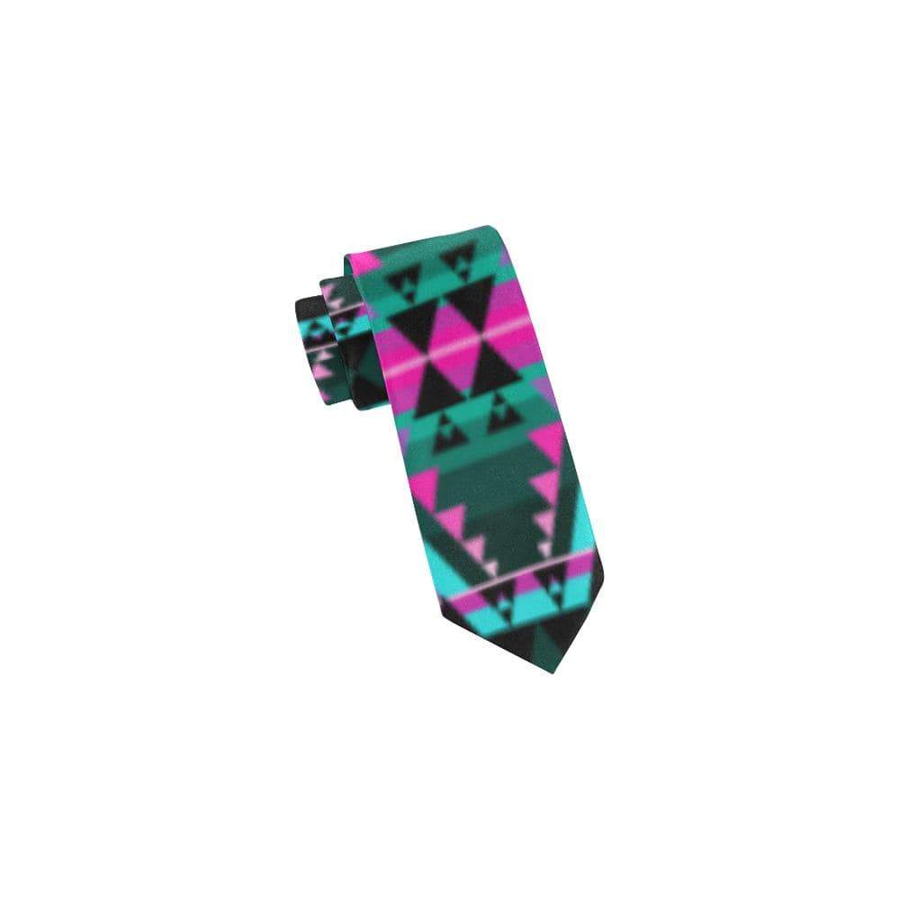 Writing on Stone Sunset Classic Necktie (Two Sides) Classic Necktie e-joyer 