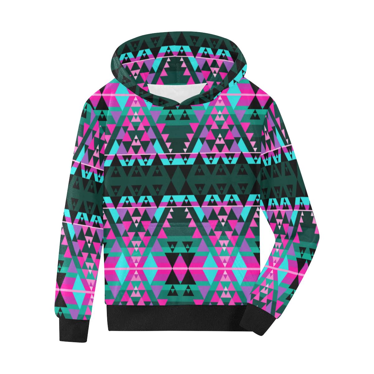 Writing on Stone Sunset Kids' All Over Print Hoodie (Model H38) Kids' AOP Hoodie (H38) e-joyer 