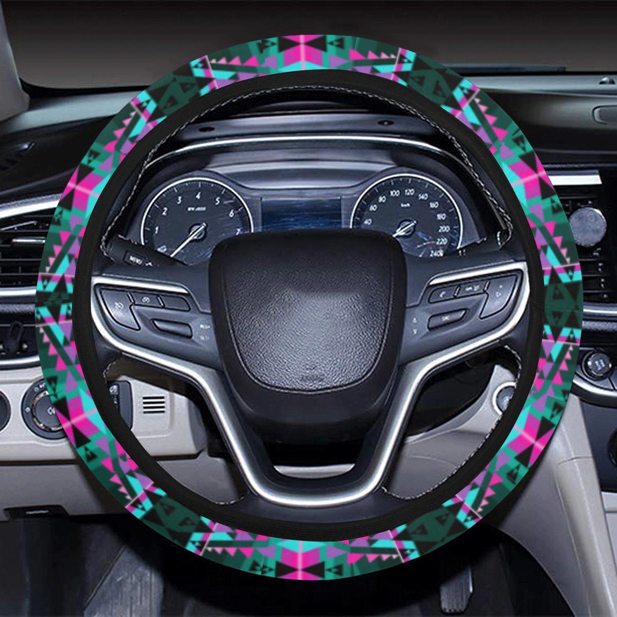 Writing on Stone Sunset Steering Wheel Cover with Elastic Edge Steering Wheel Cover with Elastic Edge e-joyer 