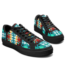 Load image into Gallery viewer, Writing on Stone Wheel Aapisi Low Top Canvas Shoes Black Sole 49 Dzine 
