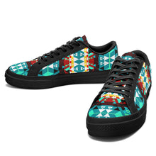 Load image into Gallery viewer, Writing on Stone Wheel Aapisi Low Top Canvas Shoes Black Sole 49 Dzine 
