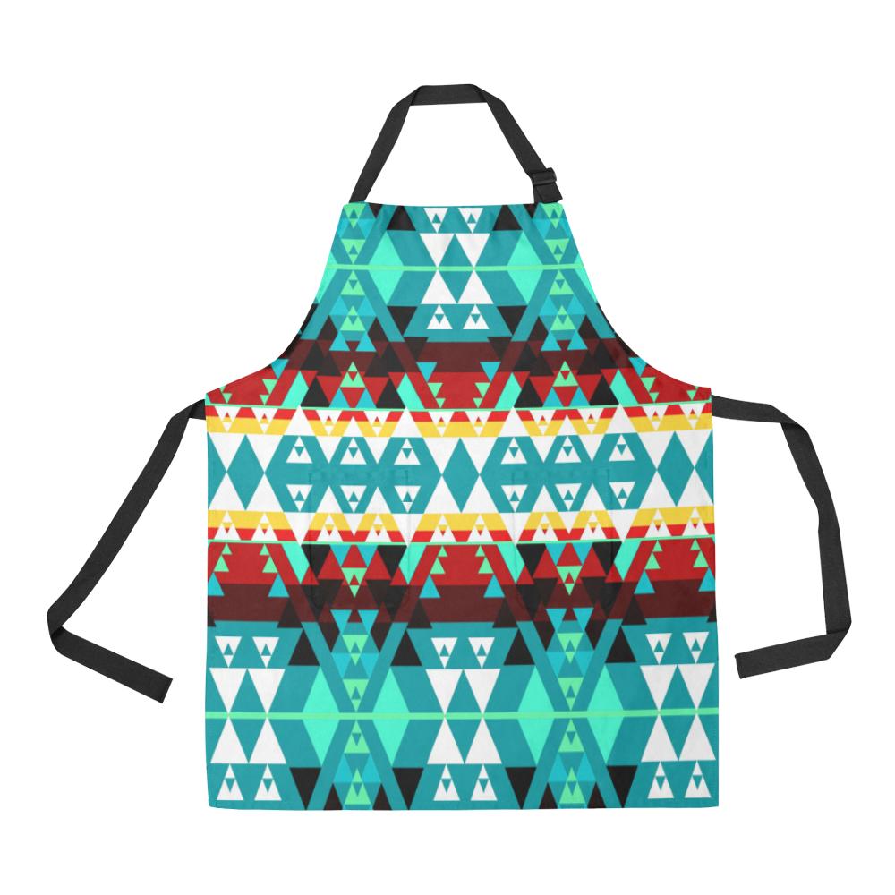 Writing on Stone Wheel All Over Print Apron All Over Print Apron e-joyer 