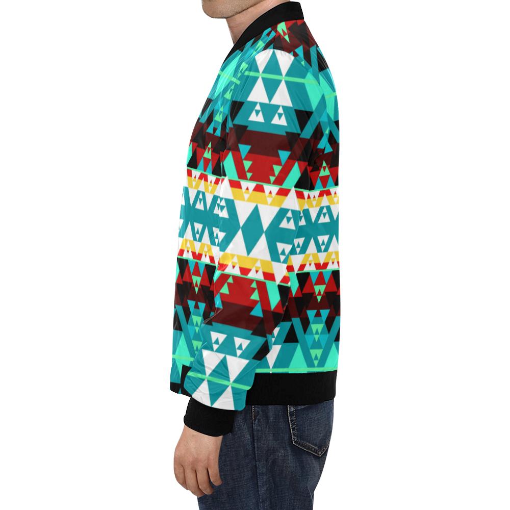 Writing on Stone Wheel All Over Print Bomber Jacket for Men/Large Size (Model H19) All Over Print Bomber Jacket for Men/Large (H19) e-joyer 