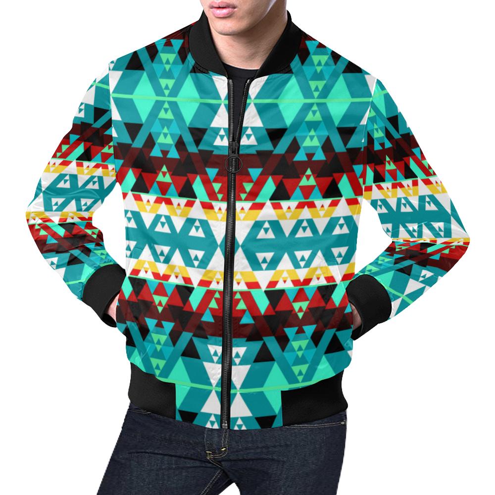 Writing on Stone Wheel All Over Print Bomber Jacket for Men/Large Size (Model H19) All Over Print Bomber Jacket for Men/Large (H19) e-joyer 