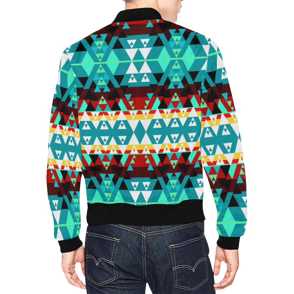 Writing on Stone Wheel All Over Print Bomber Jacket for Men/Large Size (Model H19) All Over Print Bomber Jacket for Men/Large (H19) e-joyer 