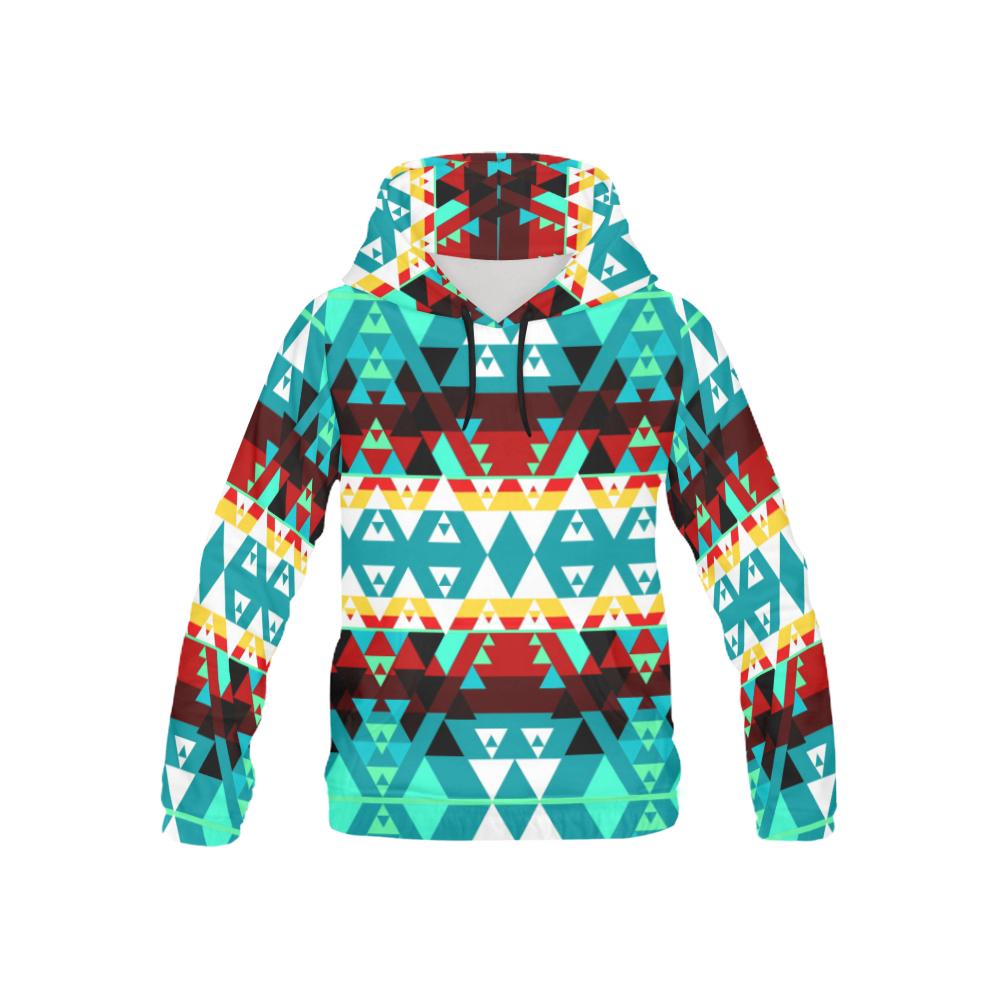 Writing on Stone Wheel All Over Print Hoodie for Kid (USA Size) (Model H13) All Over Print Hoodie for Kid (H13) e-joyer 