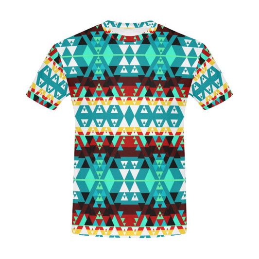 Writing on Stone Wheel All Over Print T-Shirt for Men (USA Size) (Model T40) All Over Print T-Shirt for Men (T40) e-joyer 