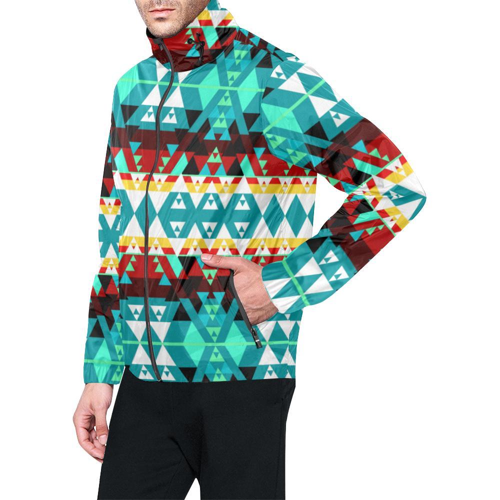 Writing on Stone Wheel All Over Print Windbreaker for Unisex (Model H23) All Over Print Windbreaker for Men (H23) e-joyer 