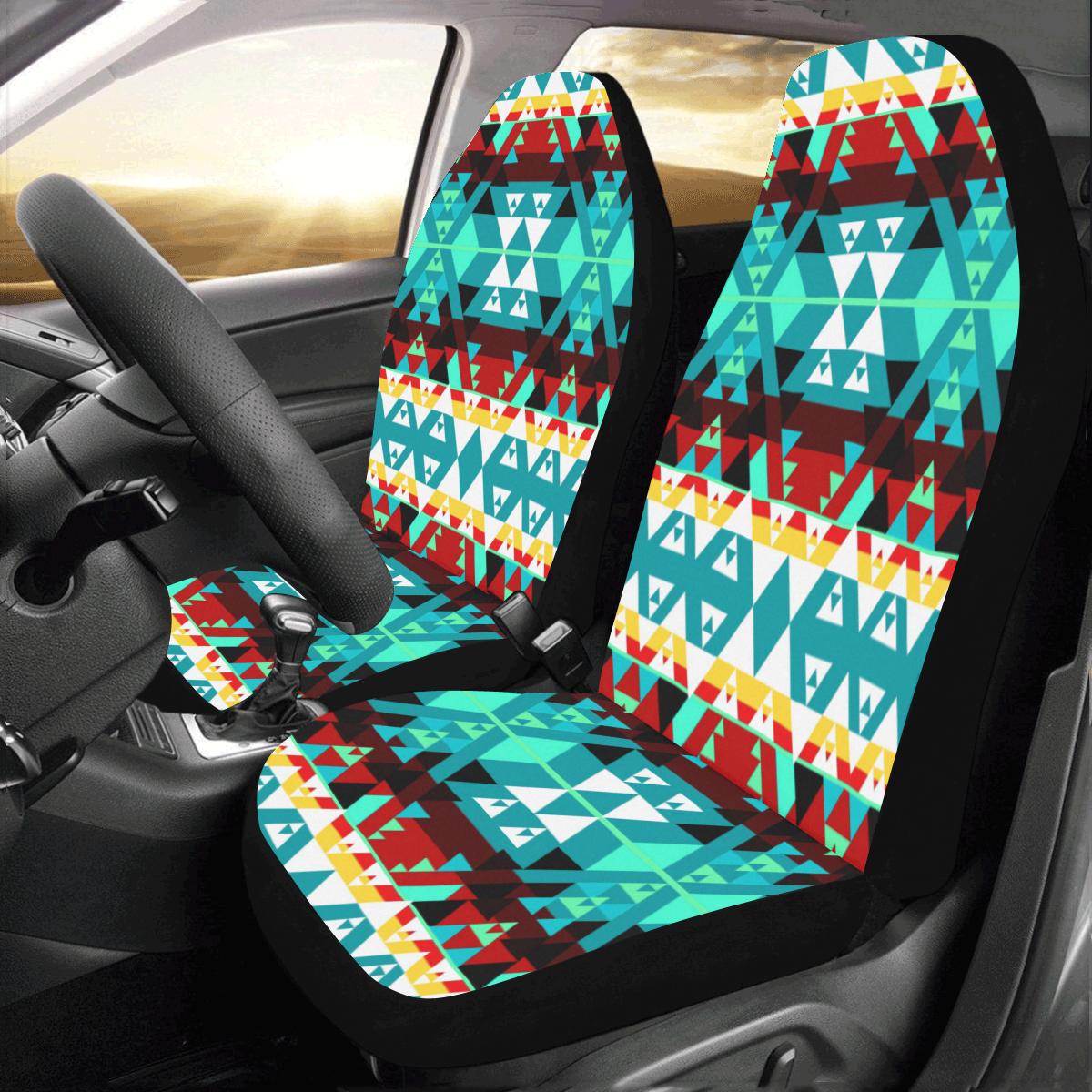 Writing on Stone Wheel Car Seat Covers (Set of 2) Car Seat Covers e-joyer 