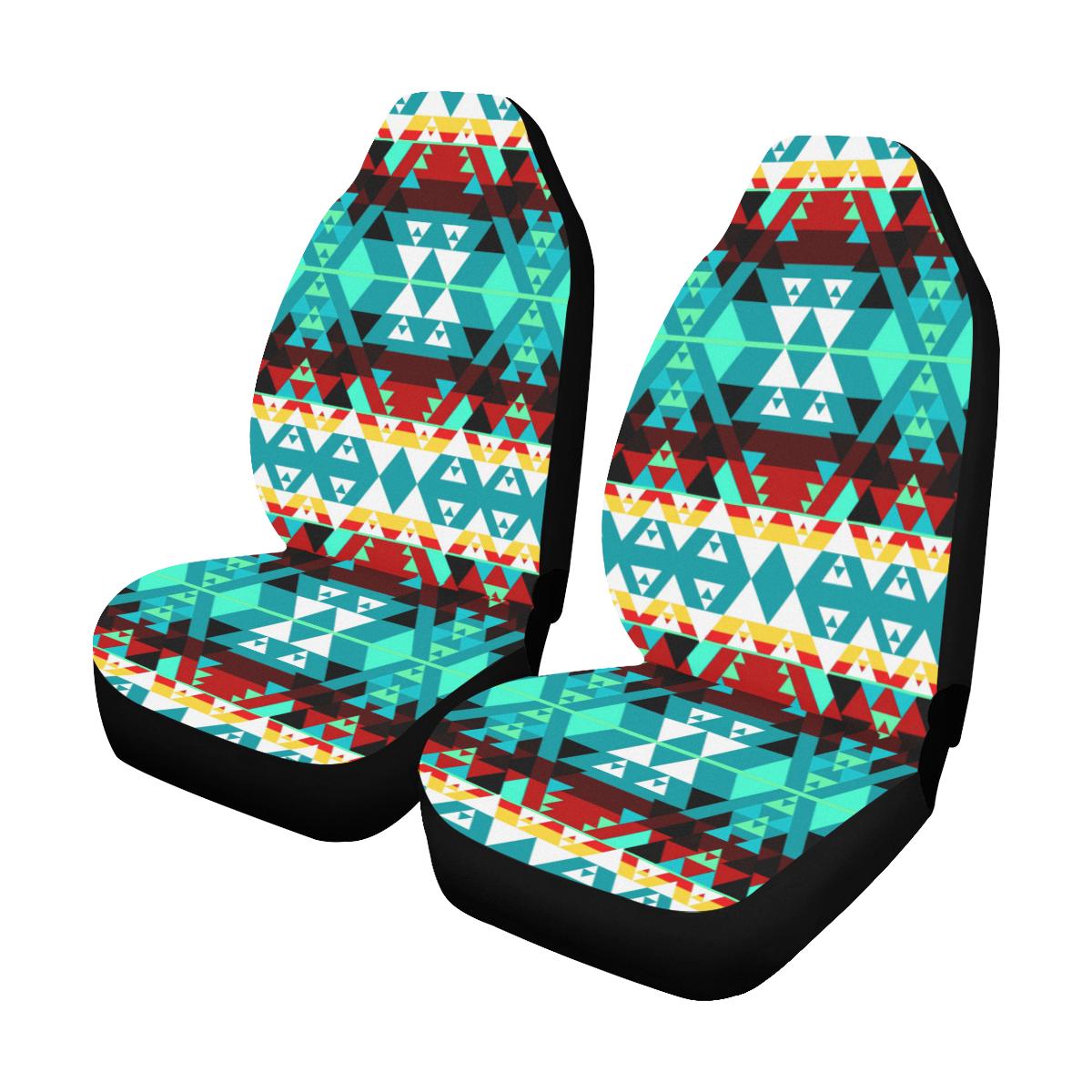 Writing on Stone Wheel Car Seat Covers (Set of 2) Car Seat Covers e-joyer 