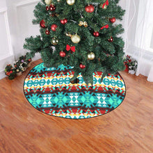 Load image into Gallery viewer, Writing on Stone Wheel Christmas Tree Skirt 47&quot; x 47&quot; Christmas Tree Skirt e-joyer 
