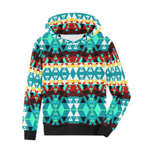 Load image into Gallery viewer, Writing on Stone Wheel Kids&#39; All Over Print Hoodie (Model H38) Kids&#39; AOP Hoodie (H38) e-joyer 
