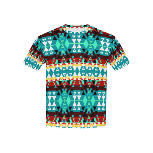 Writing on Stone Wheel Kids' All Over Print T-shirt (USA Size) (Model T40) All Over Print T-shirt for Kid (T40) e-joyer 