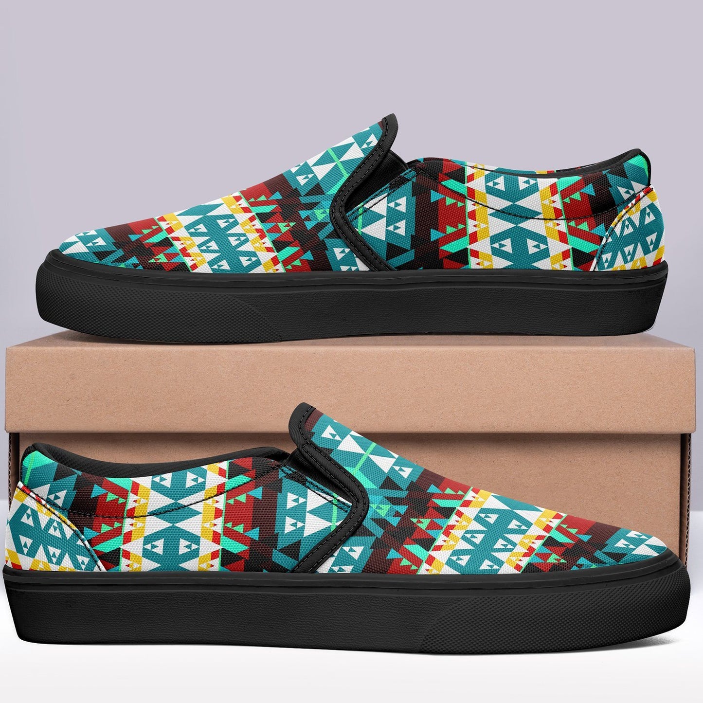 Writing on Stone Wheel Otoyimm Canvas Slip On Shoes 49 Dzine 