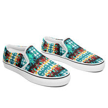 Load image into Gallery viewer, Writing on Stone Wheel Otoyimm Kid&#39;s Canvas Slip On Shoes 49 Dzine 
