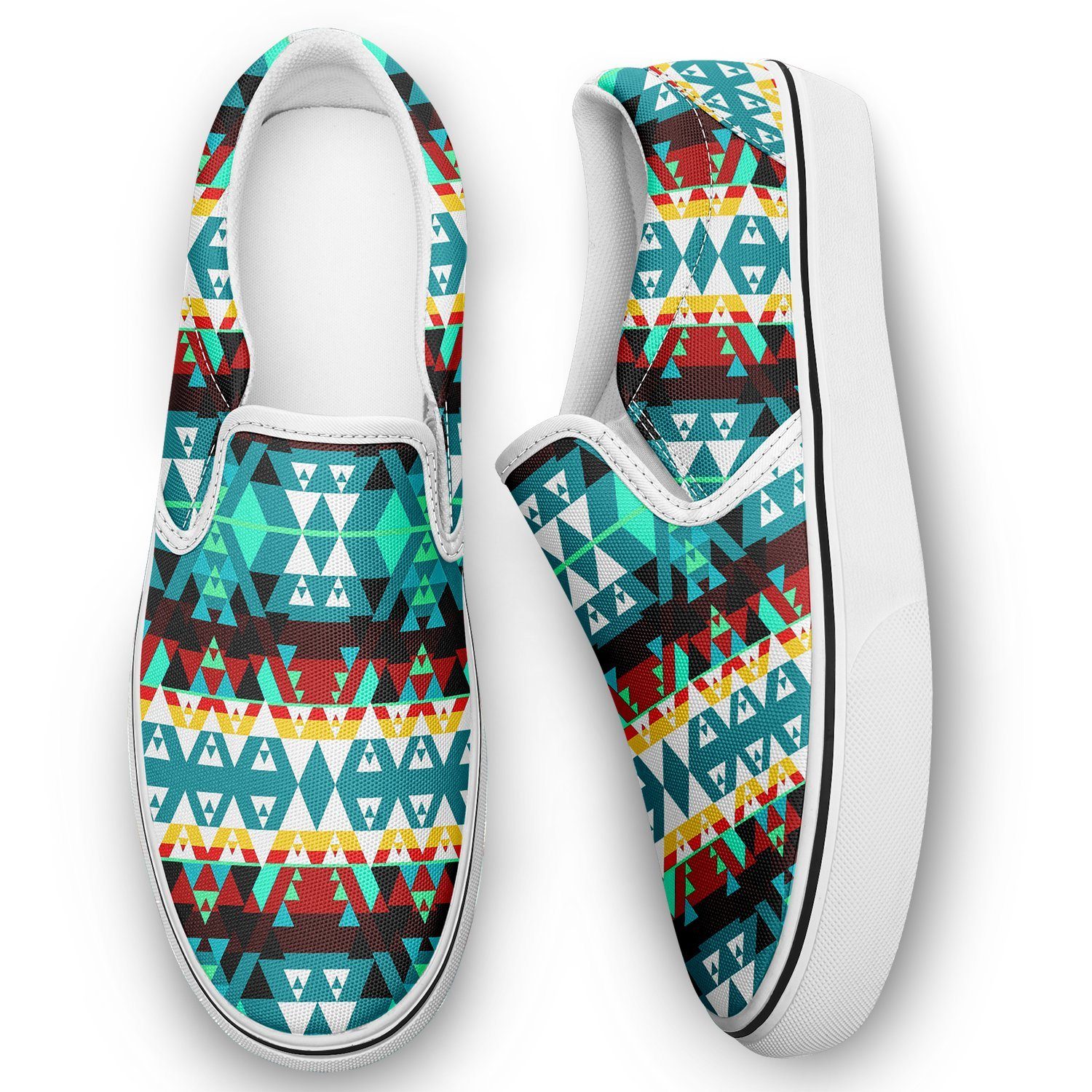 Writing on Stone Wheel Otoyimm Kid's Canvas Slip On Shoes 49 Dzine 