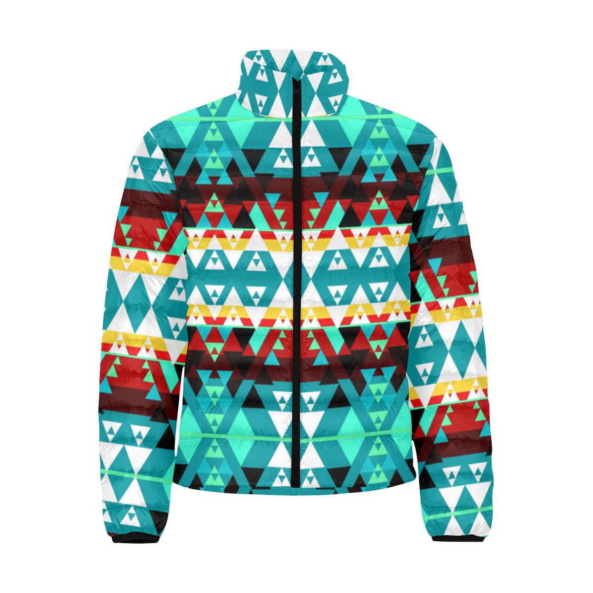 Writing on Stone Wheel Padded Jacket by 49 Dzine